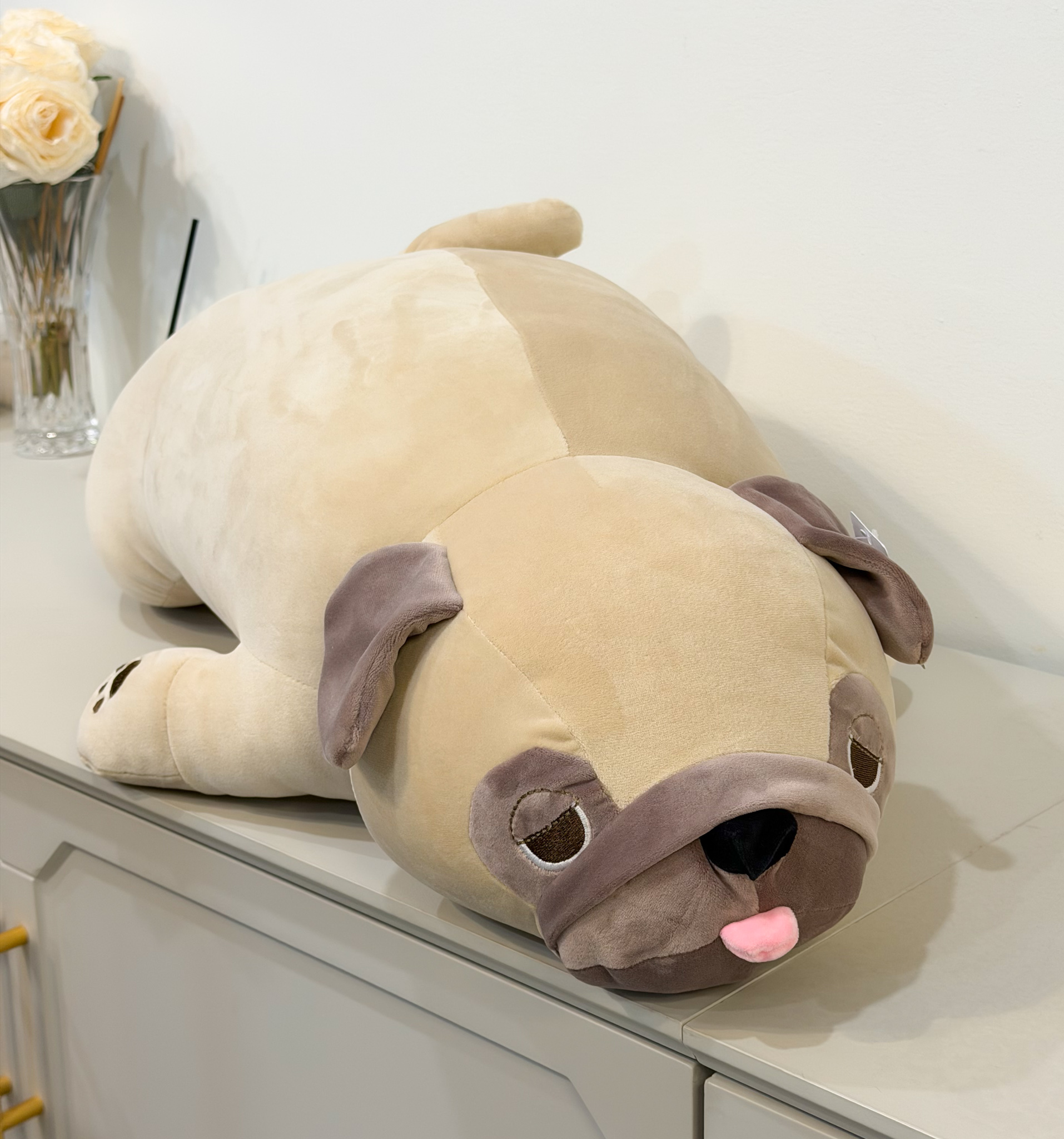ตุ๊กตาสุนัขปั๊ก 55-95cm ตุ๊กตาสุนัขปั๊ก 55-95cm