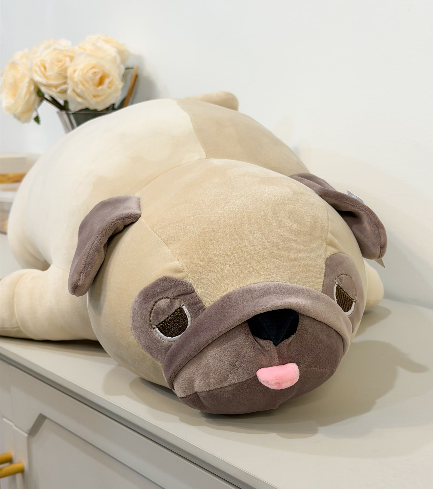 ตุ๊กตาสุนัขปั๊ก 55-95cm ตุ๊กตาสุนัขปั๊ก 55-95cm