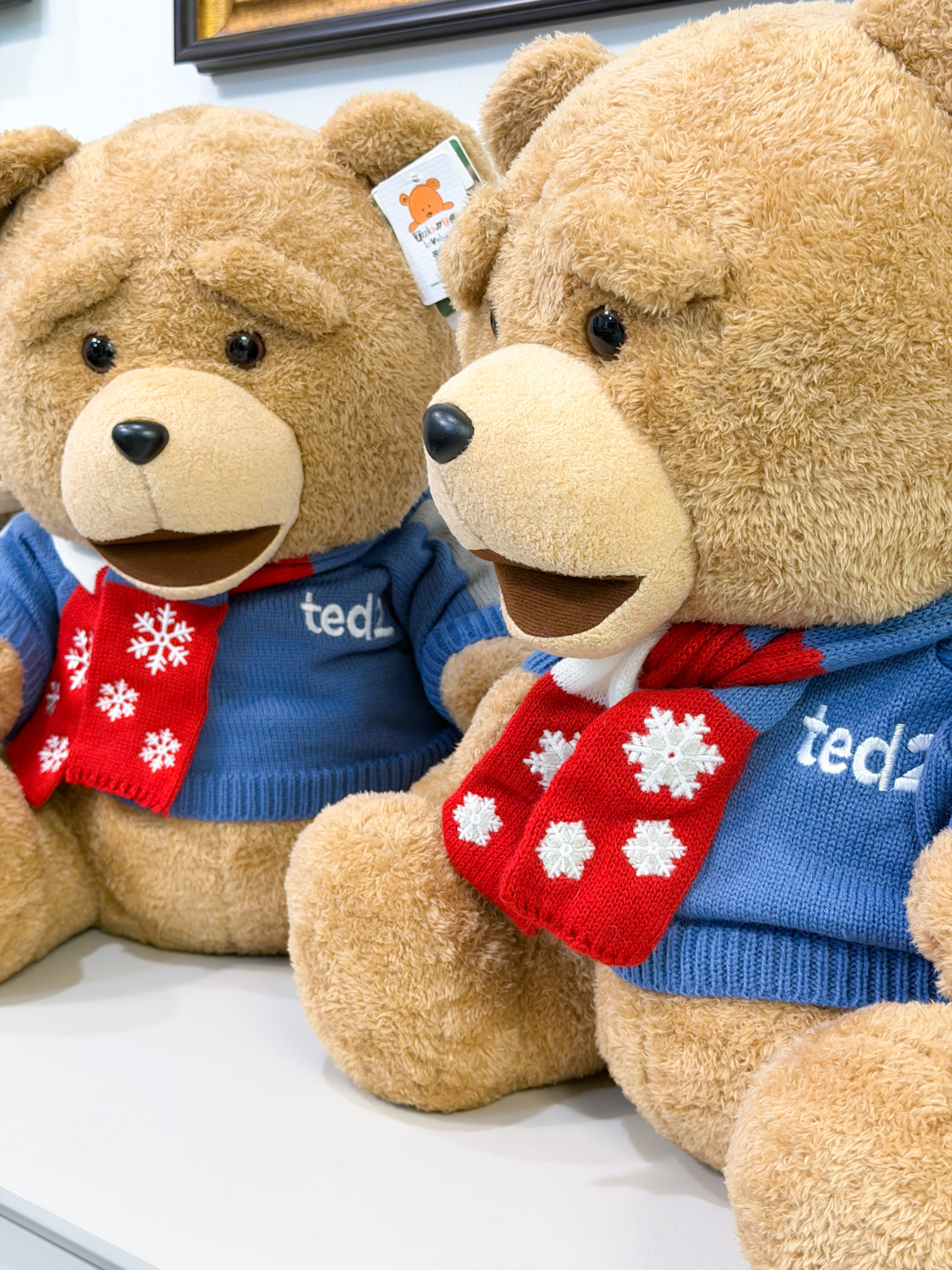 ตุ๊กตาหมี Ted2 ตัวใหญ่ ขนาด 45cm (ชุดไหมพรม)