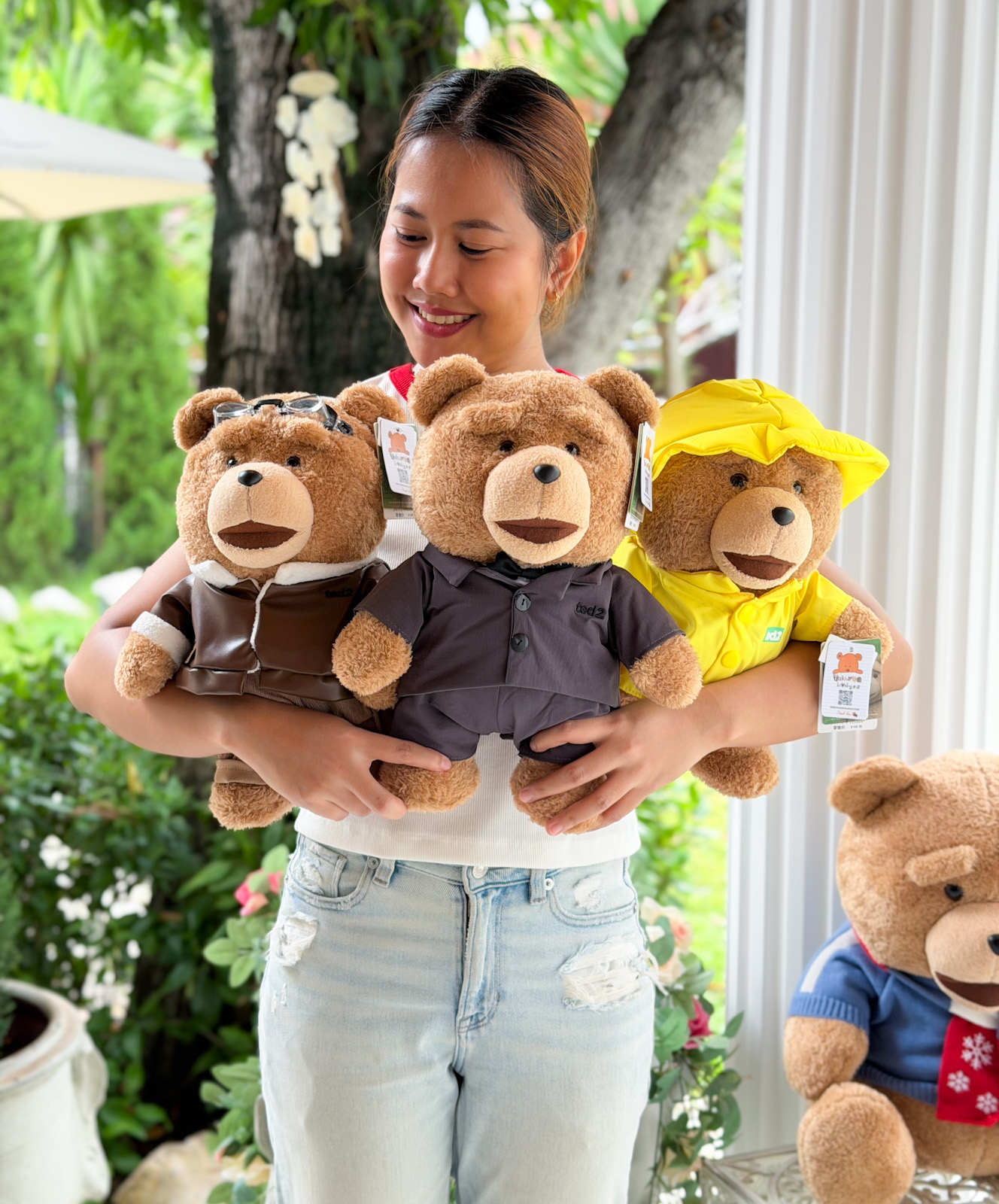 ตุ๊กตาหมีเท็ด Ted 30cm (ชุดกันฝน ชุดนักบิน ชุดสูท)