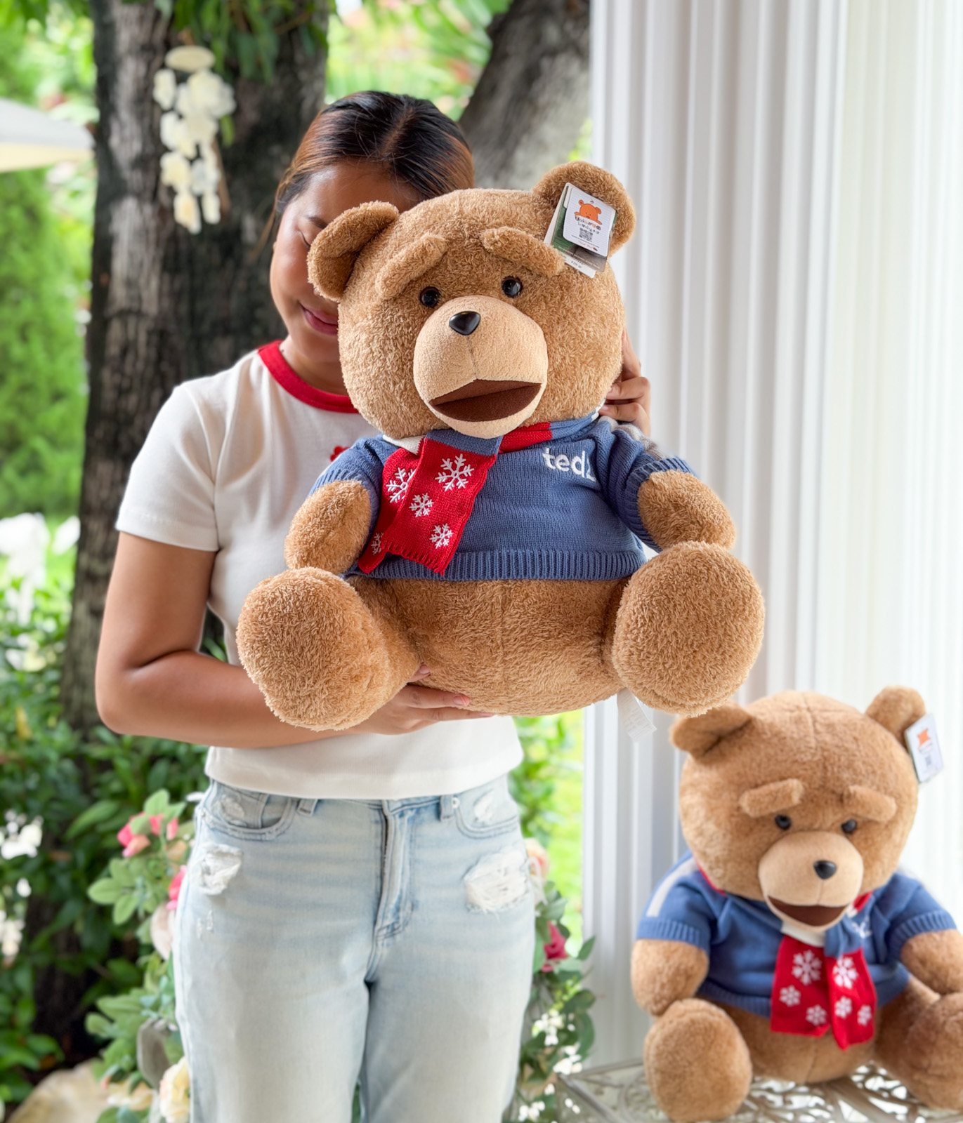 ตุ๊กตาหมี Ted2 ตัวใหญ่ 45cm (ชุดไหมพรม)