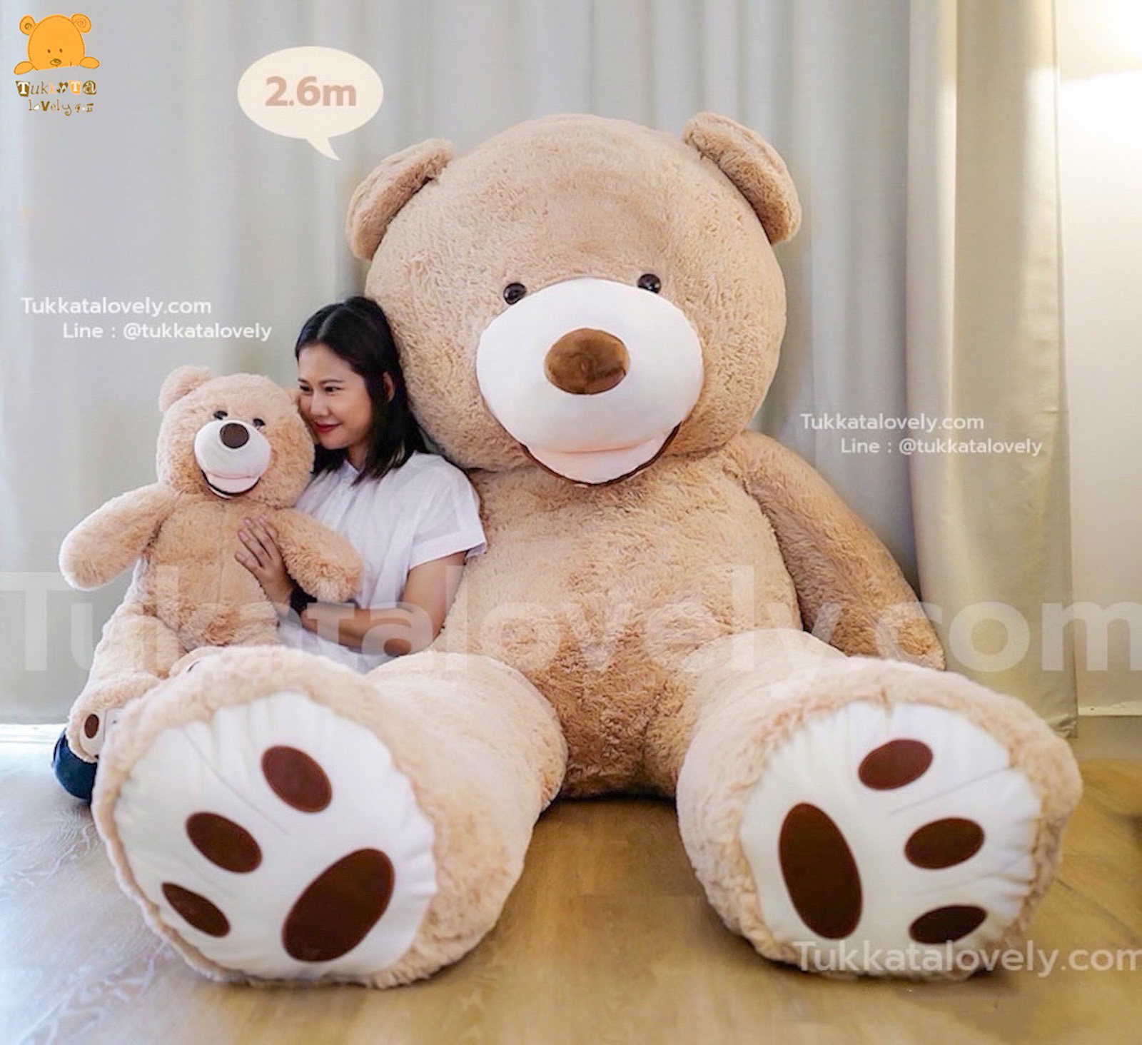 ตุ๊กตาหมีตัวใหญ่ 80cm-3.4m (ตุ๊กตาหมีไจแอนด์)