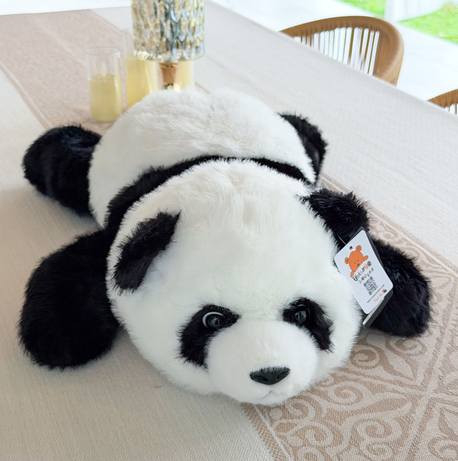 ตุ๊กตาหมีแพนด้า ขนนุ่มพรีเมียม ขนาด 65cm