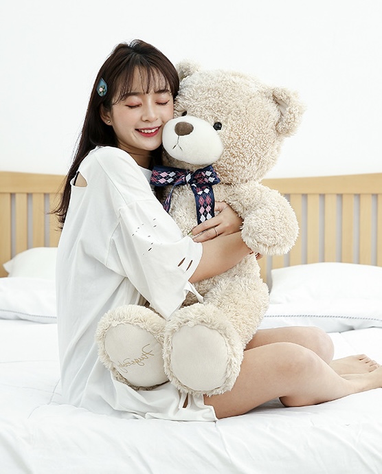 ตุ๊กตาหมี Teddy Bear ขนนุ่มพรีเมียม ขนาด 1 เมตร