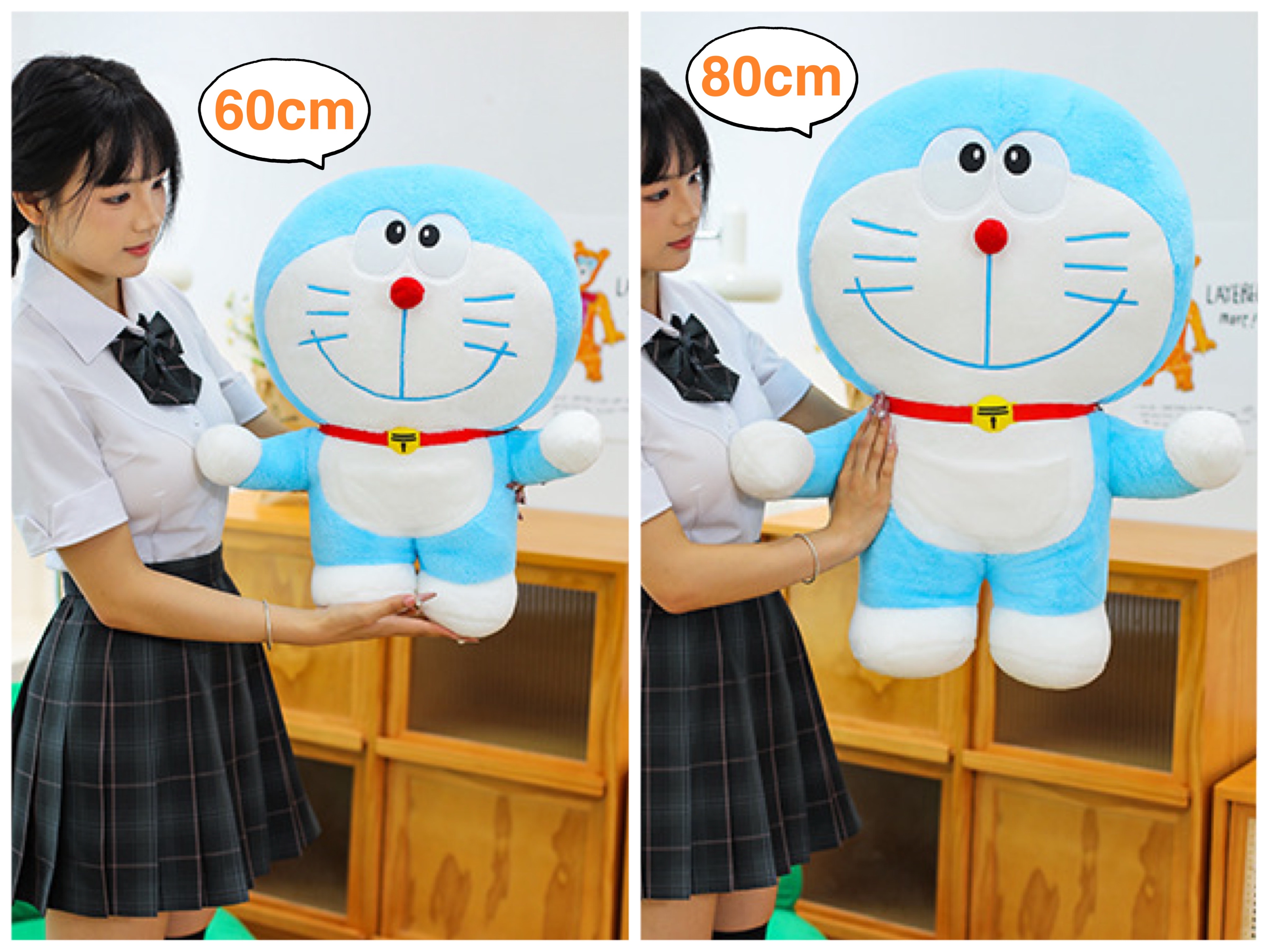 ตุ๊กตาโดเรมอน (Doraemon) ขนาด 60-80cm