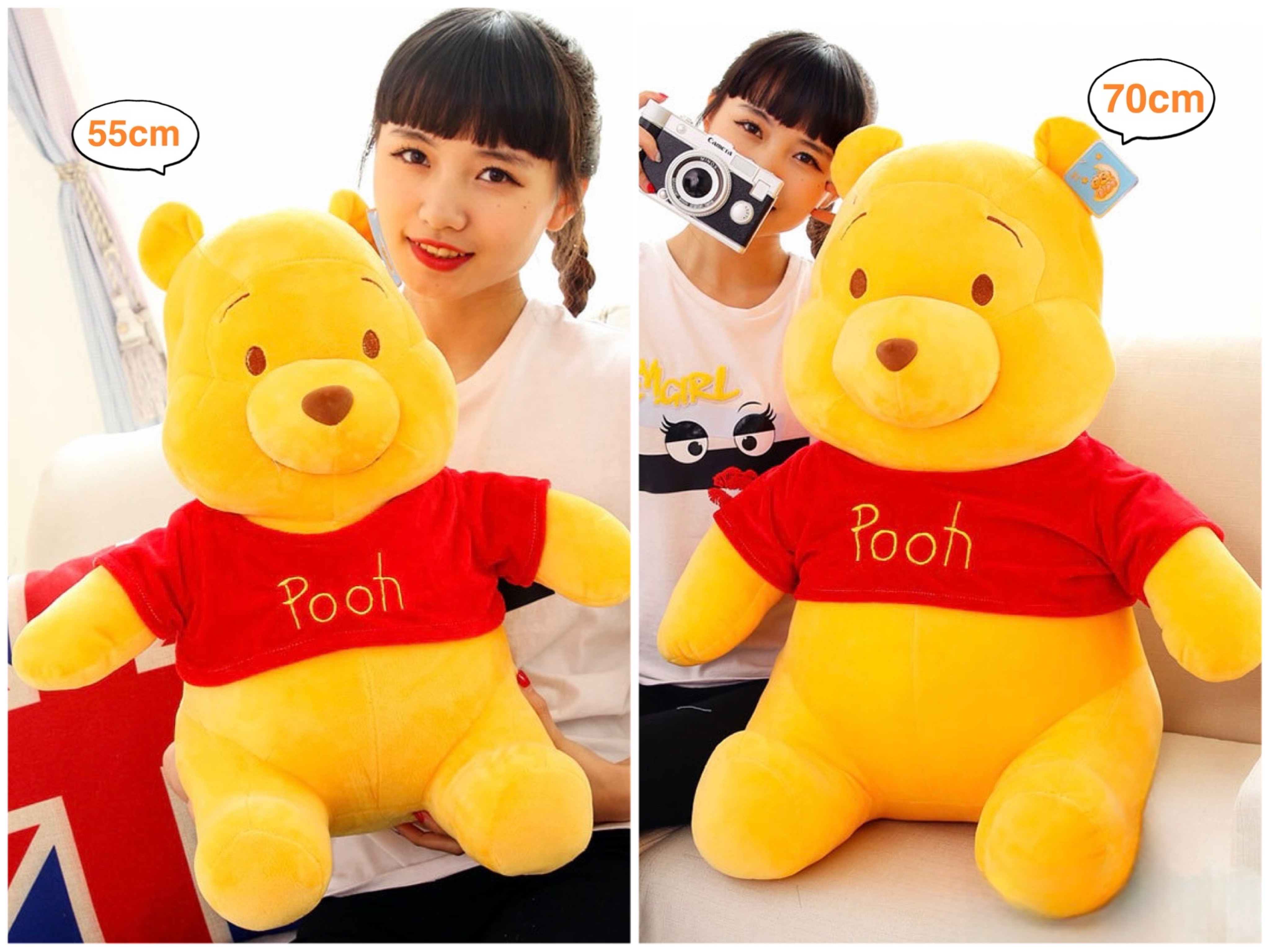 ตุ๊กตาหมีพูห์ (Winnie the Pooh) ขนาด 55-70cm
