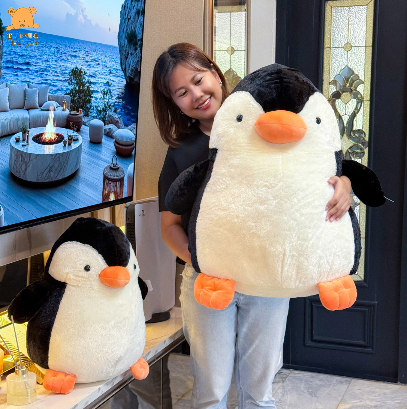 ตุ๊กตาเพนกวินตัวใหญ่ 45-65cm