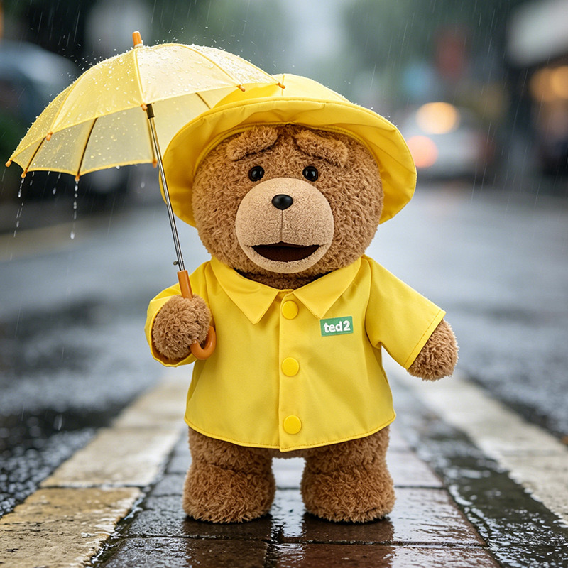 ตุ๊กตาหมีเท็ด Ted ขนาด 30cm (ชุดกันฝน ชุดนักบิน ชุดสูท)