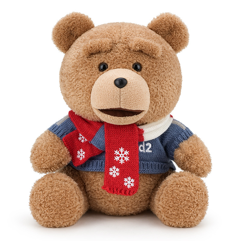 ตุ๊กตาหมี Ted2 ตัวใหญ่ ขนาด 45cm (ชุดไหมพรม)