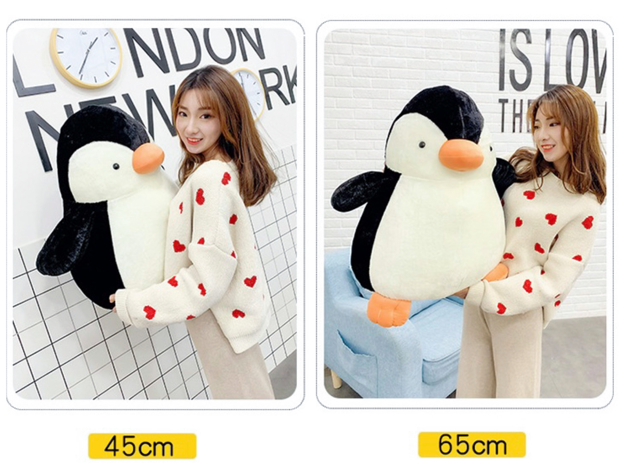 ตุ๊กตาเพนกวินตัวใหญ่ 45-65cm