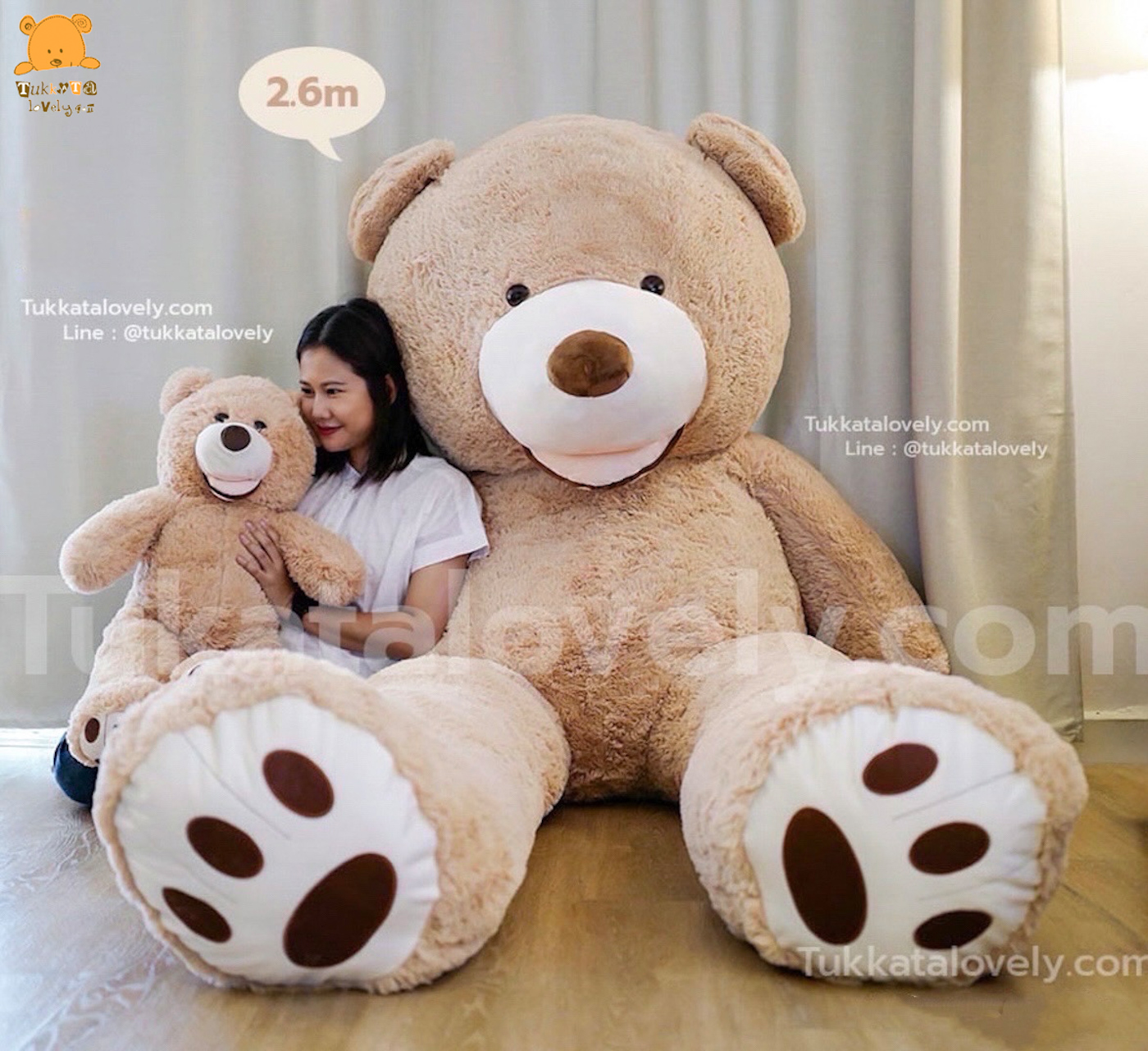 ตุ๊กตาหมีตัวใหญ่ 80cm-3.4m (ตุ๊กตาหมีเท็ดดี้)