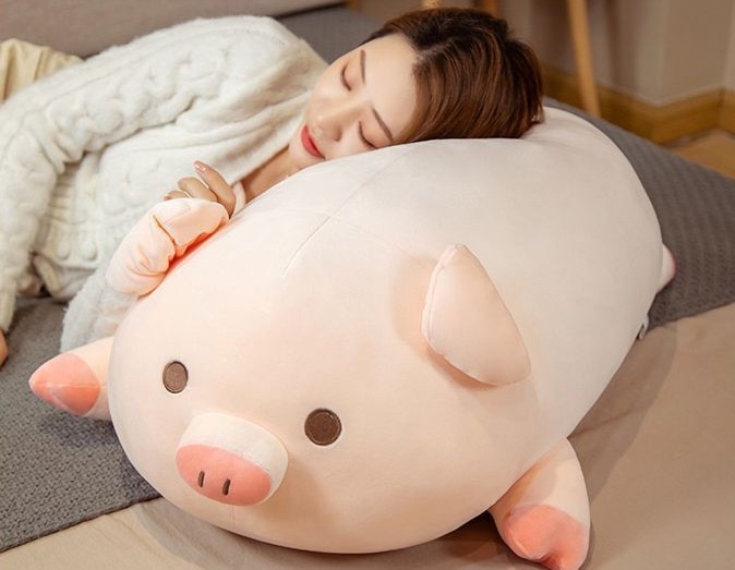 ตุ๊กตาหมูอ้วนหมอนข้าง ขนาด 60-80cm