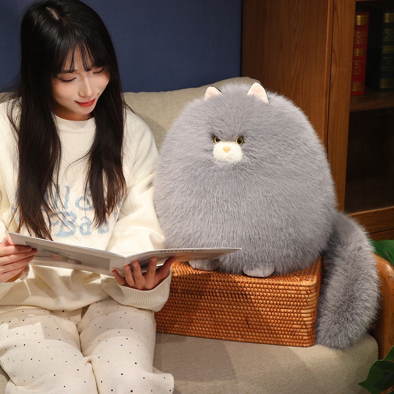 ตุ๊กตาแมวอ้วนขนฟู ขนาด 40cm