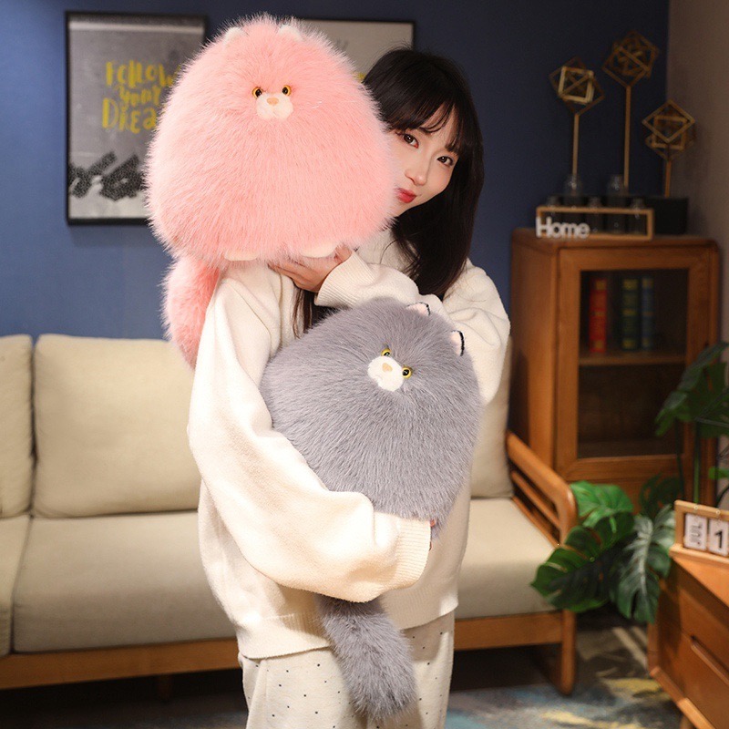ตุ๊กตาแมวอ้วนขนฟู ขนาด 40cm