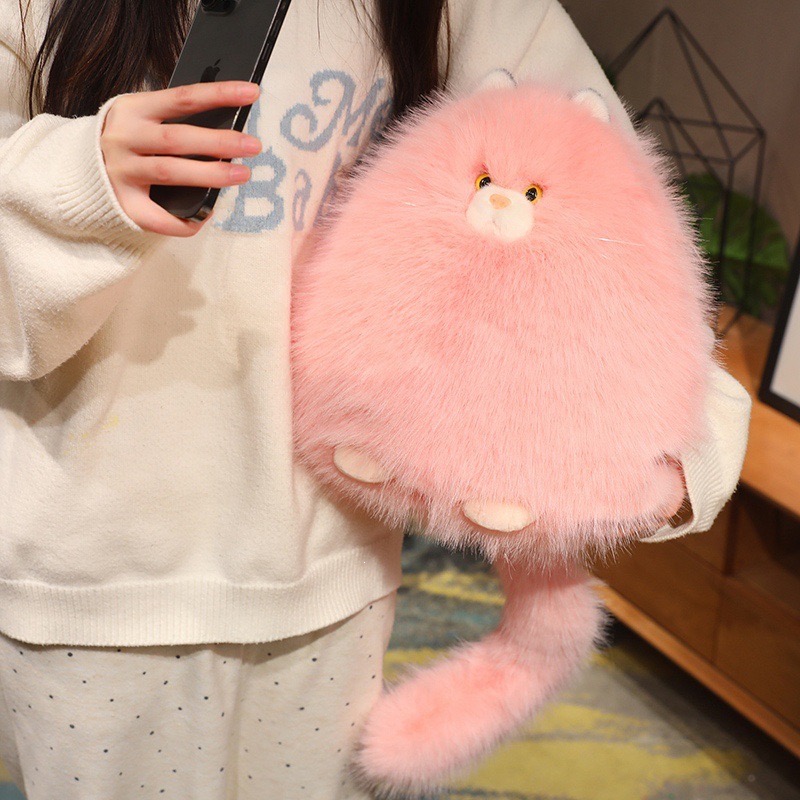 ตุ๊กตาแมวอ้วนขนฟู ขนาด 40cm