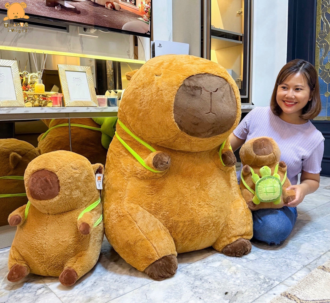 ตุ๊กตาคาปิบาร่า 30-100cm ตุ๊กตาคาปิบาร่า 30-100cm