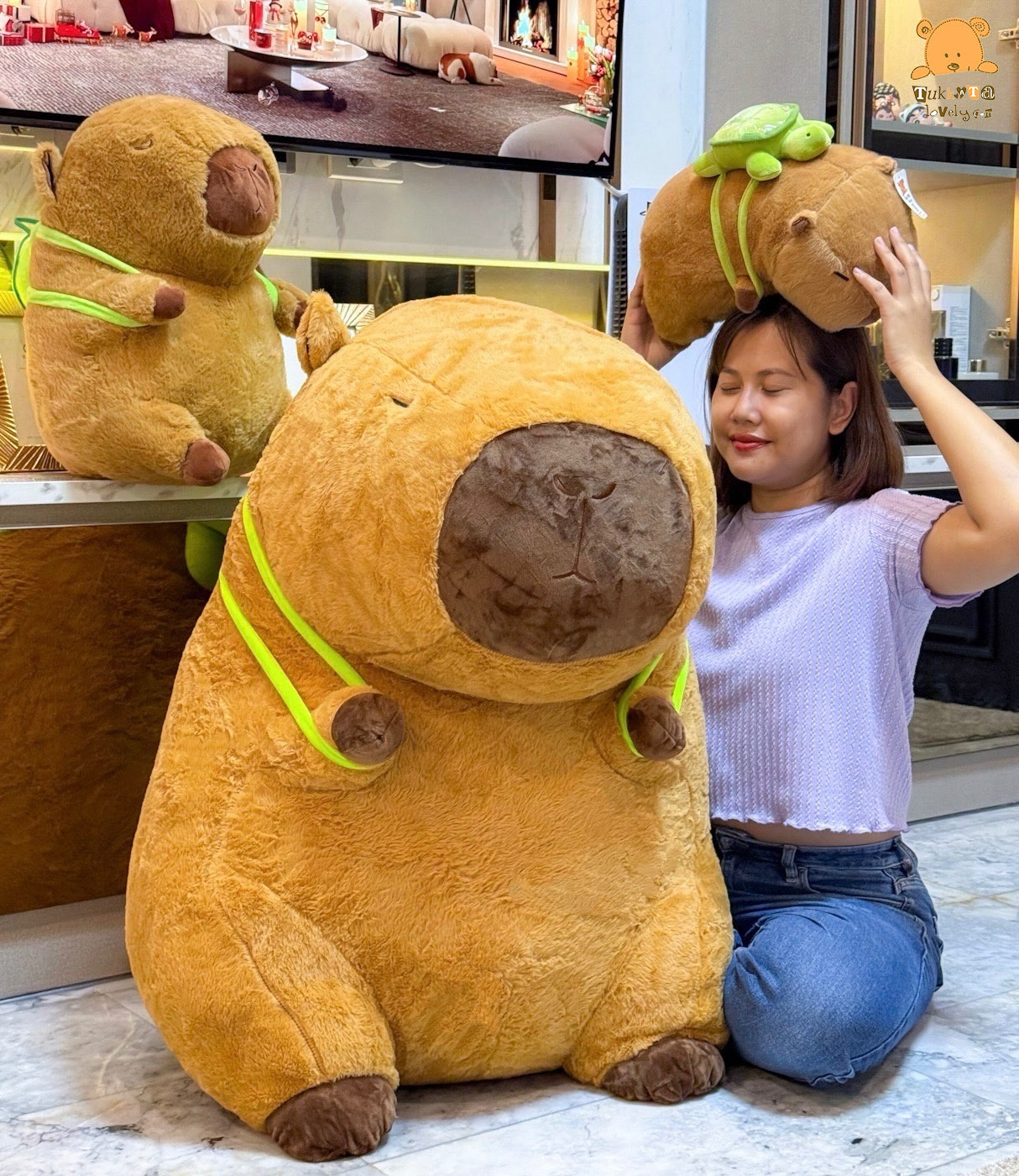 ตุ๊กตาคาปิบาร่า 30-100cm ตุ๊กตาคาปิบาร่า 30-100cm