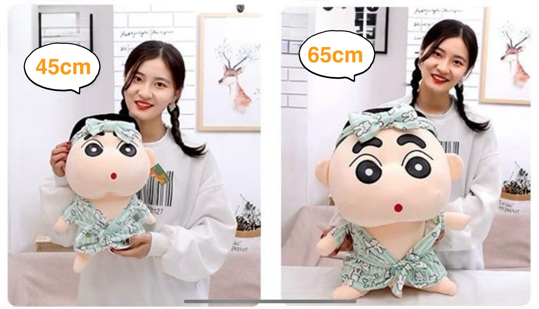 ตุ๊กตาชินจังชุดอาบน้ำ 45-65cm