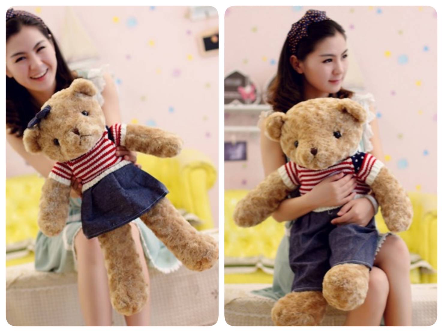 ตุ๊กตาหมีเท็ดดี้แบร์คู่รัก