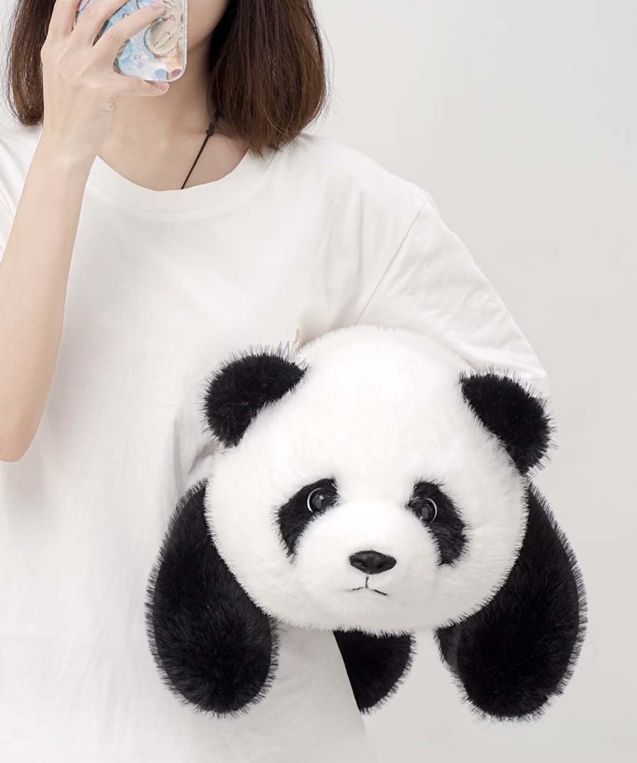 ตุ๊กตาหมีแพนด้า ขนนุ่มพรีเมียม ขนาด 65cm