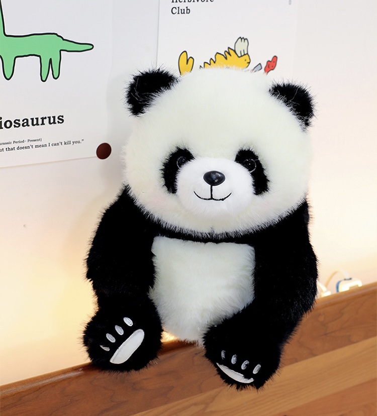 ตุ๊กตาหมีแพนด้าอ้วน ขนนุ่ม 50-70cm