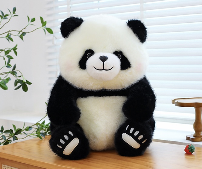 ตุ๊กตาหมีแพนด้าอ้วน ขนนุ่ม 50-70cm