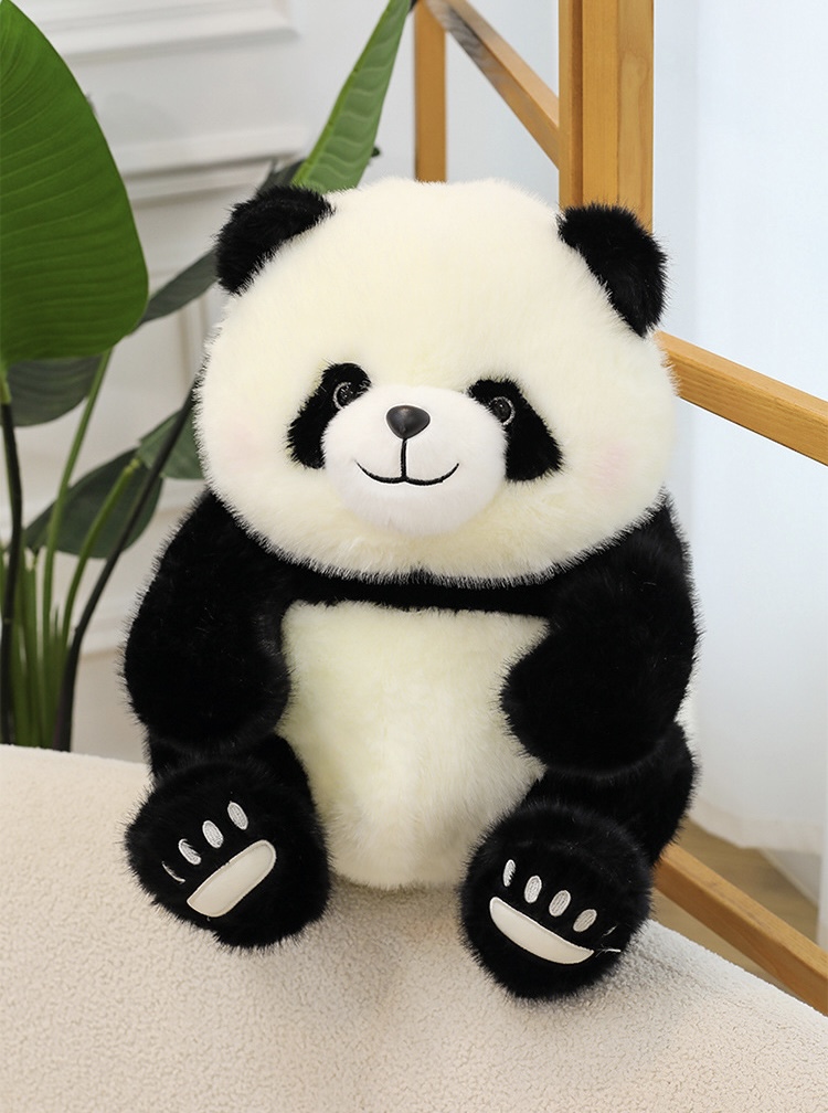 ตุ๊กตาหมีแพนด้าอ้วน ขนนุ่ม 50-70cm