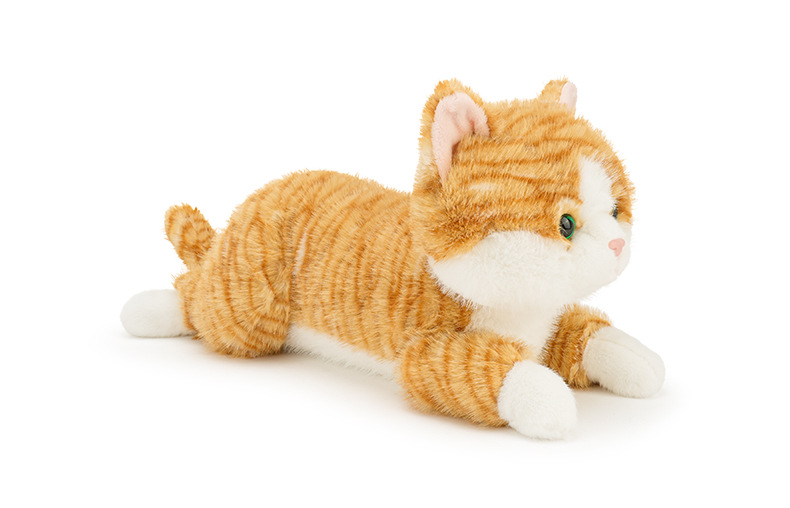 ตุ๊กตาแมวส้ม ลายเสือ ขนนุ่มพรีเมียม ขนาด 45-65cm