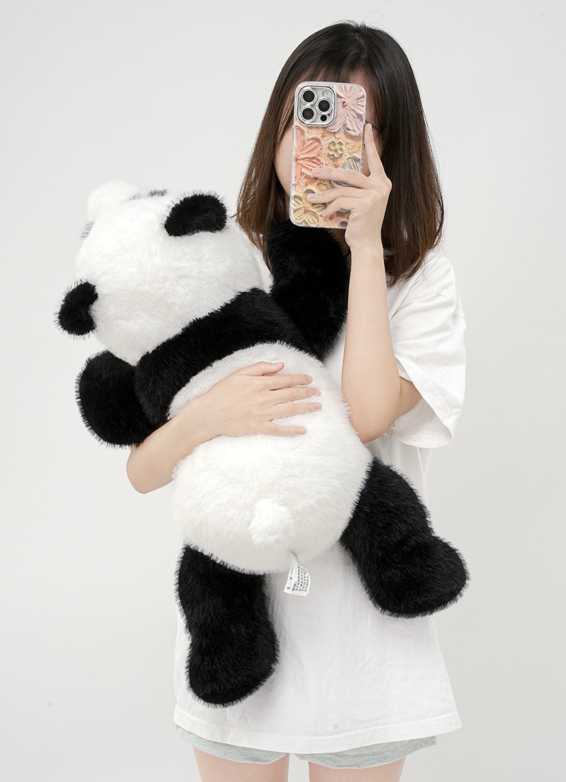 ตุ๊กตาหมีแพนด้า ขนนุ่มพรีเมียม ขนาด 65cm
