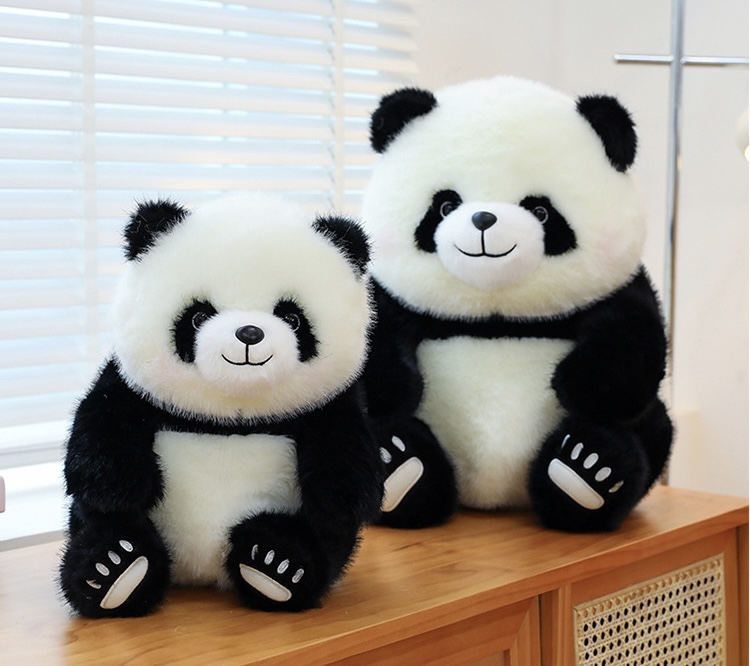 ตุ๊กตาหมีแพนด้าอ้วน ขนนุ่ม 50-70cm