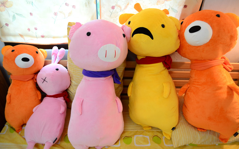 ตุ๊กตา 4 สหาย (ตุ๊กตาหมี) สีส้มสดใส 100cm.