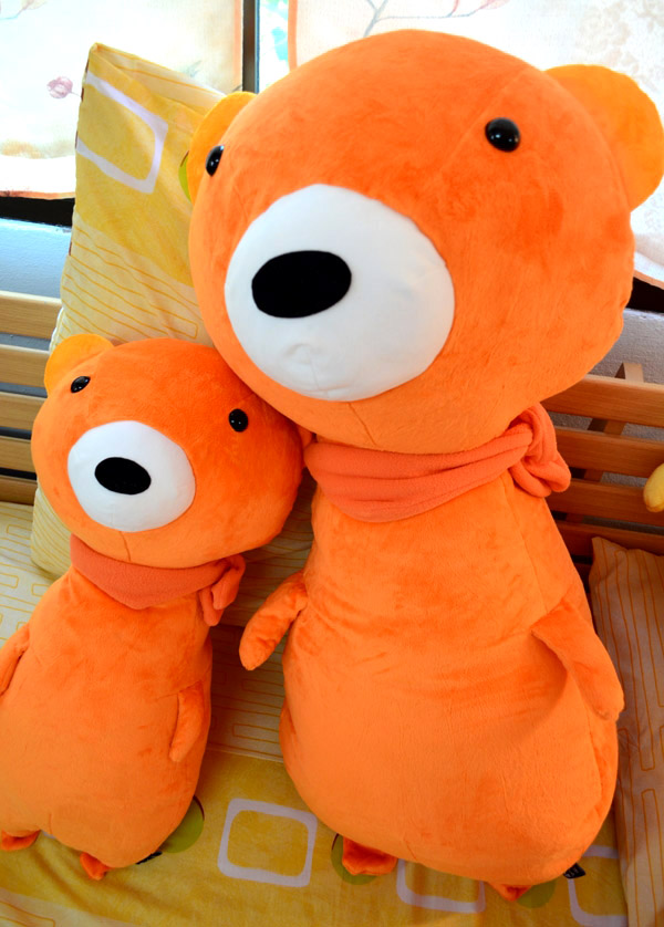 ตุ๊กตา 4 สหาย (ตุ๊กตาหมี) สีส้มสดใส 100cm.
