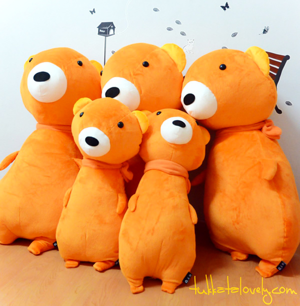 ตุ๊กตา 4 สหาย (ตุ๊กตาหมี) สีส้มสดใส 100cm.