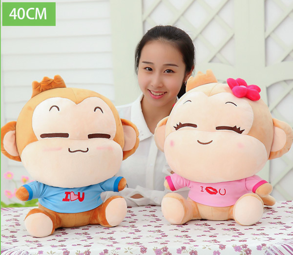 ตุ๊กตาลิงน้อยแก้มป่อง ขนาด 40cm. ตุ๊กตาลิงน้อยแก้มป่อง ขนาด 40cm.