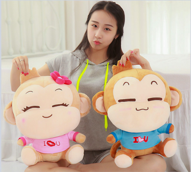ตุ๊กตาลิงน้อยแก้มป่อง ขนาด 40cm. ตุ๊กตาลิงน้อยแก้มป่อง ขนาด 40cm.