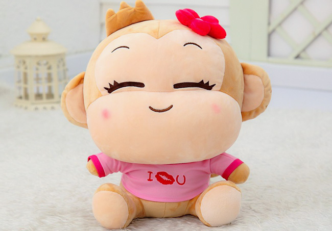 ตุ๊กตาลิงน้อยแก้มป่อง ขนาด 40cm. ตุ๊กตาลิงน้อยแก้มป่อง ขนาด 40cm.