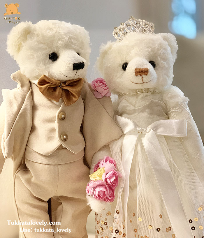 ตุ๊กตาหมีแต่งงาน (เจ้าบ่าว-เจ้าสาว)