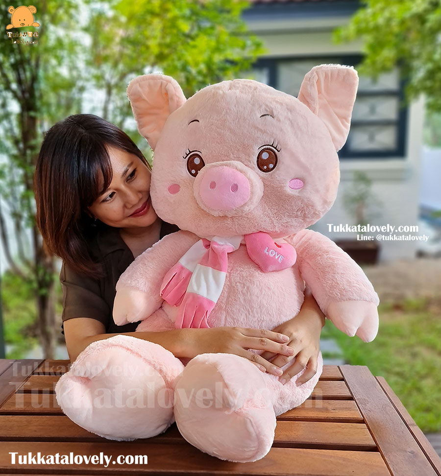 ตุ๊กตาหมูอ้วน 100cm ตุ๊กตาหมูอ้วน 100cm