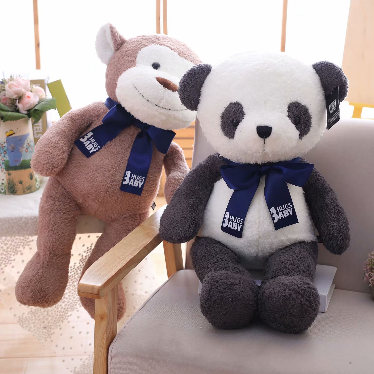 ตุ๊กตาหมีแพนด้าตัวใหญ่ 45-70cm.