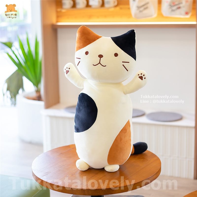 ตุ๊กตาแมวเหมียวนุ่มนิ่ม 50-70cm ตุ๊กตาแมวเหมียวนุ่มนิ่ม 50-70cm