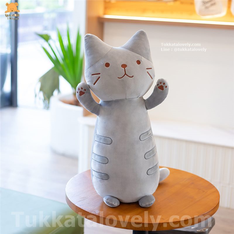 ตุ๊กตาแมวเหมียวนุ่มนิ่ม 50-70cm ตุ๊กตาแมวเหมียวนุ่มนิ่ม 50-70cm