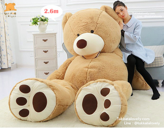ตุ๊กตาหมีตัวใหญ่ 80cm-2.6M (ตุ๊กตาหมีเท็ดดี้แบร์)