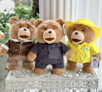 ตุ๊กตาหมีเท็ด Ted 30cm (ชุดกันฝน ชุดนักบิน ชุดสูท)