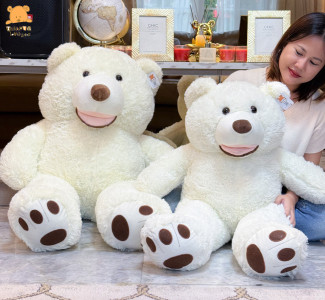 ตุ๊กตาหมีตัวใหญ่สีขาว ขนาด 80cm-2.6m