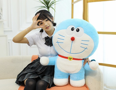 ตุ๊กตาโดเรมอน (Doraemon) ขนาด 60-80cm